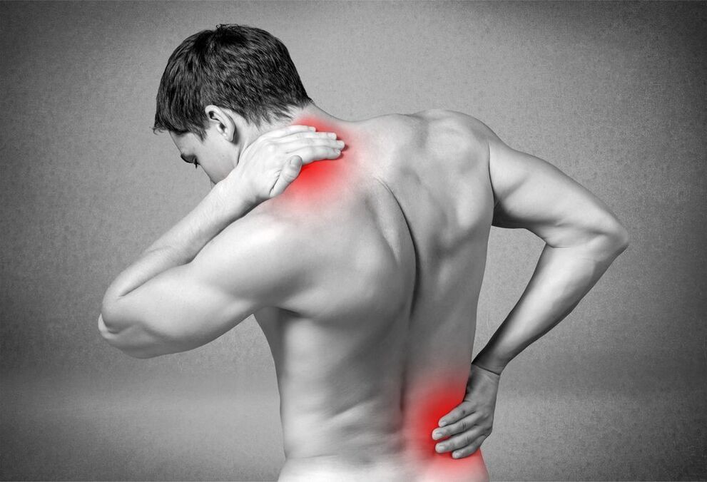 pain caused by osteochondrosis