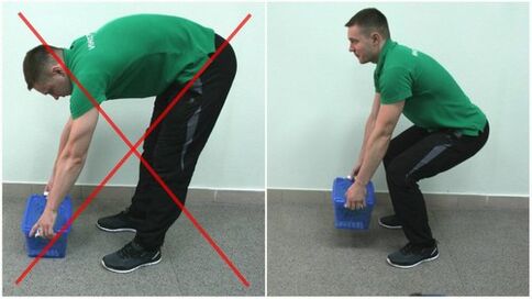 How to lift weights correctly to prevent lower back pain
